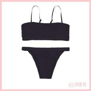 Black Cheeky Bikini Bottom